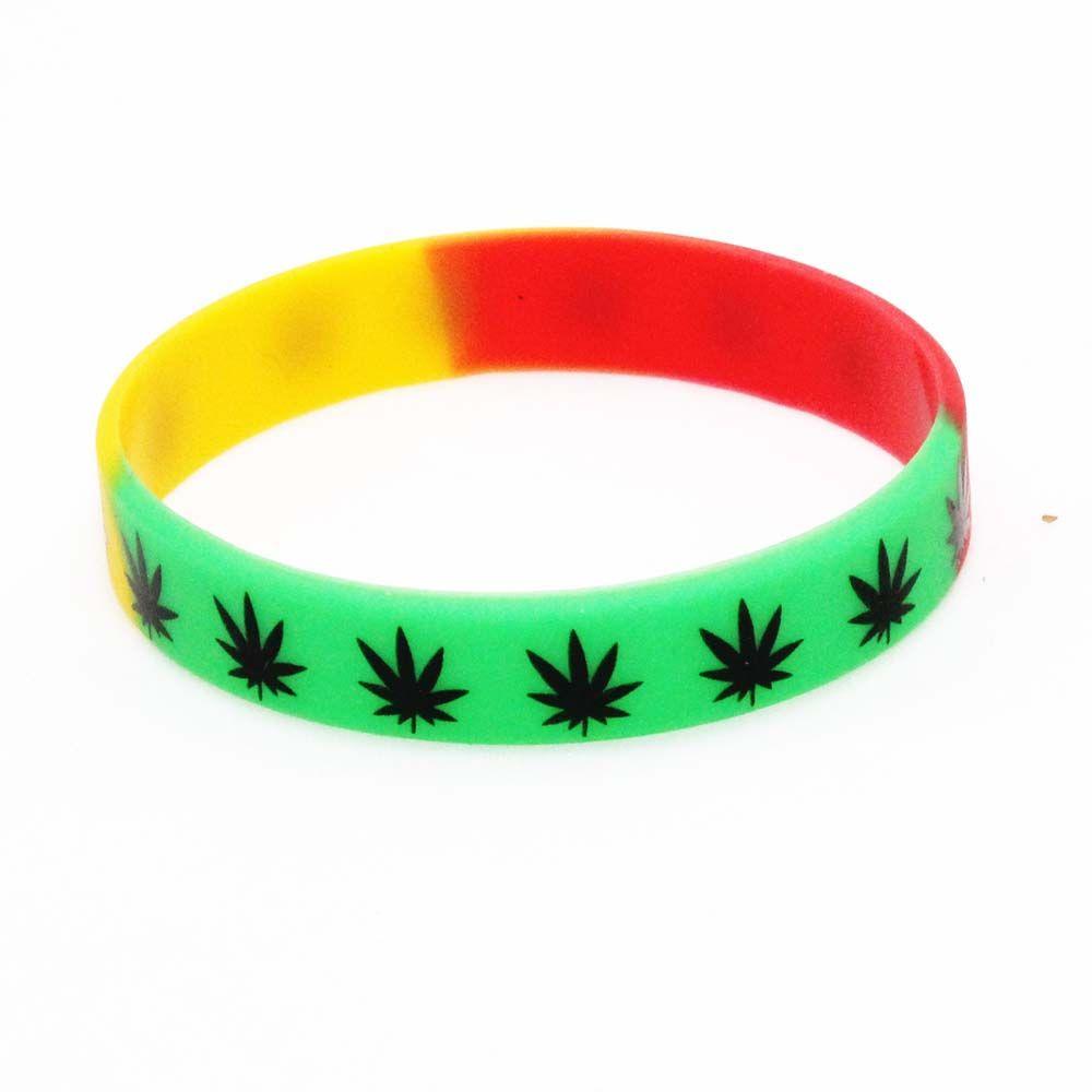 Silicone Maple Leaves Fashion Jewelry Bangle Silicone Bracelet Maple Leaf Bracelet Wristband