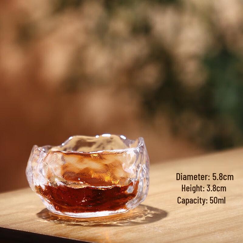 Japanese Style Glass Tasting Cup with Lid