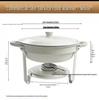 Stainless Steel Electric Buffet Stove with Hydraulic Flip Cover for Heat Preservation
