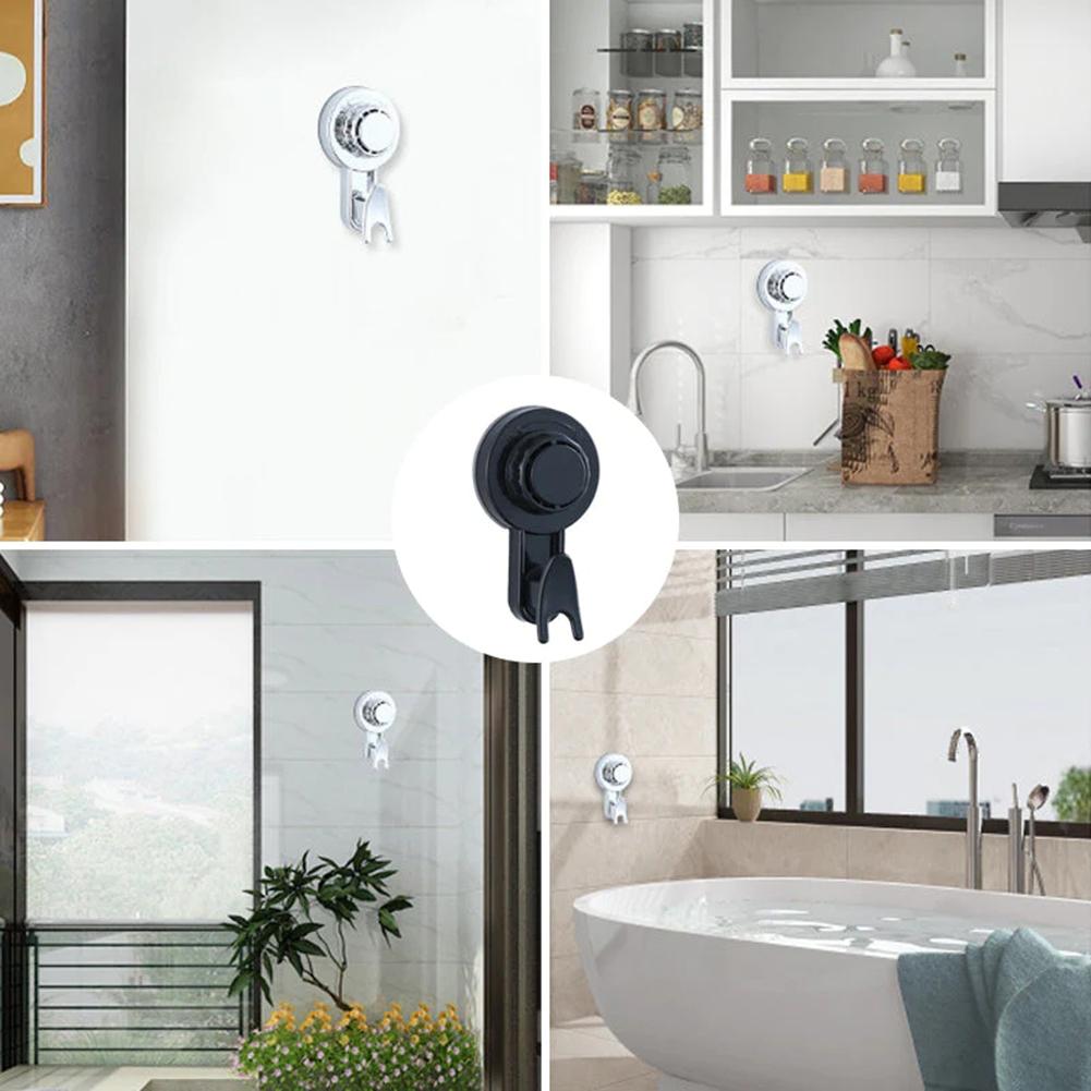 1/3 Piece Suction Cup Hooks Black Clear Reusable Heavy Duty Vacuum Suction Cup Hooks Glass Kitchen Bathroom Hooks for Towel
