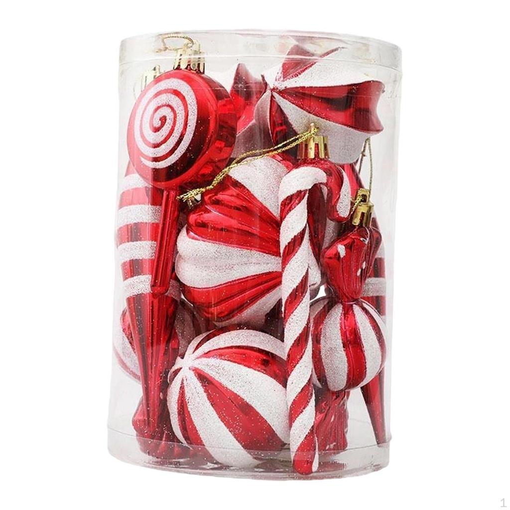 Christmas Tree Hanging Ornaments Charm Pendants Reusable Ornament Decorations for Cafe