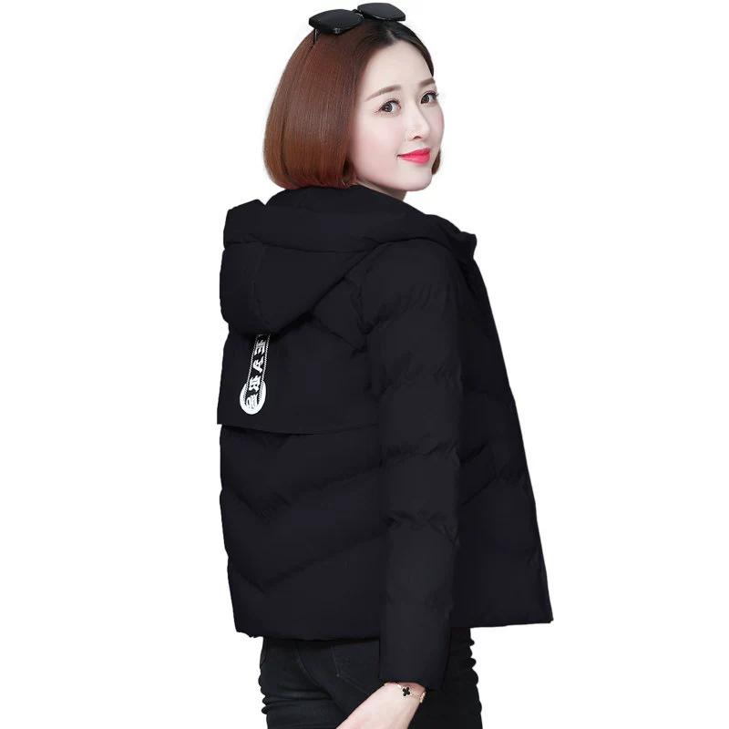 

Утолщенное пуховое хлопковое пальто для женщин, зимнее пальто, короткая куртка на хлопковой подкладке для маленьких людей