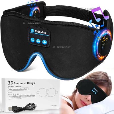 3D-Schlafmaske, kabellose Bluetooth-Musik, Ohrstöpsel-Kopfhörer, weiche Schlaf-Kopfhörer.