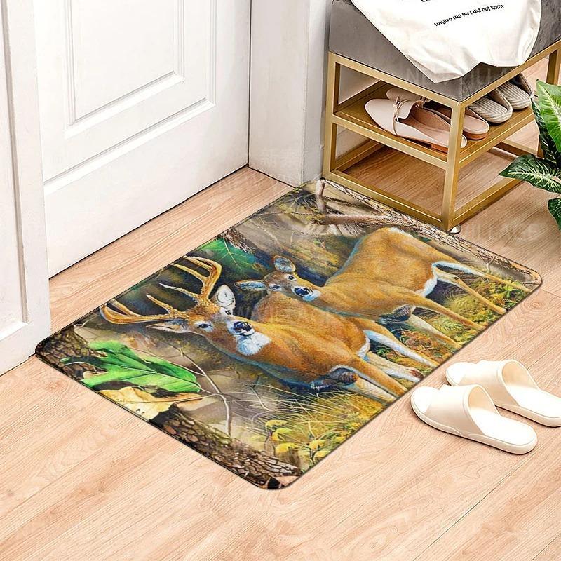 House Entrance Carpet Home Natural Animal Styles Doormat Room Rug Bath Mat Foot Mat Bathroom Non-slip Kitchen Mat Home Decor