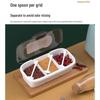 CHAHUA Plastic 3-Compartment Seasoning Box with Spoon