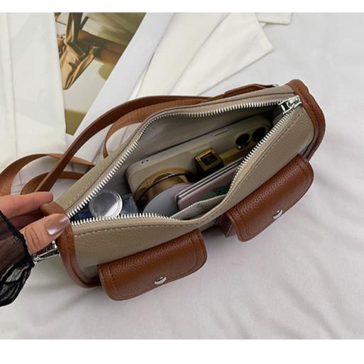 Ielgy Underarm Ladies Small Square Bag Fashionable Fashionable One-Shoulder Messenger Bag