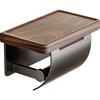 Walnut Bathroom Toilet Paper Holder Without Punching Toilet Solid Wood Tissue Box Tissue Holder Storage Rack