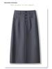 Petite Women's High-Waisted Midi Skirt - 2025 Spring/Autumn Straight Suit Bodycon Style