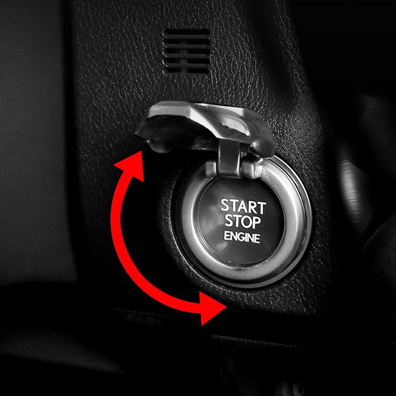 Cubierta Protectora de Botón de Arranque de Coche Pegatina para Dispositivo de Encendido Para Volvo Rdesign Polestar AWD V50 S60 XC60 S40 XC40 XC90 V60 S90