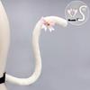 Kitten Cosplay Costume Animal Ear Headband Bowknot Tail for Women Girl Halloween Role Play Animal Outfit Accessories
