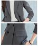 Women's 2024 Double-Breasted Black Suit Set: Elegant Professional Blazer Uniform for Hotel Managers