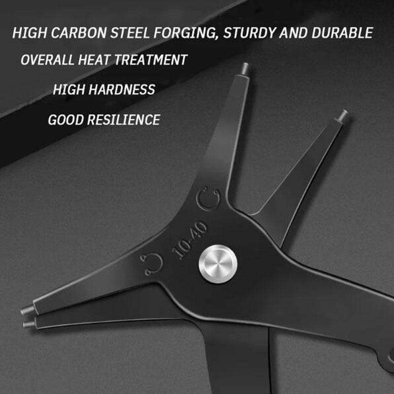 Circlip Pliers 2 in 1 Internal and External Dual Purpose Pliers External Spring Pliers Large Retaining Ring Removal Tool