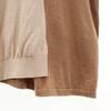 Dulcamara Made In Japan Short Sleeve Cotton Knit One Piece Beige X Brown Women Used