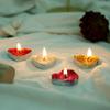 Love Heart-shaped Confession Romantic Creative Candles Qixi Tea Wax Valentine's Day Marriage Proposal Poses Gold Powder Small Candles