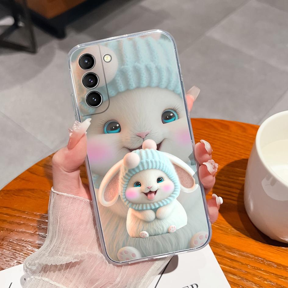 Back Cover For Samsung S21 S22 S23 Ultra Plus S6 S7 S9 Edge Bumper Case Screen Protector Luxury Graffiti Butterfly Silicone Soft TPU Transparent Shell