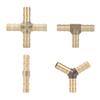 5pcs 8mm Thick Brass Hose Splicer Pipe Fitting Connector Joint Coupler Adapter