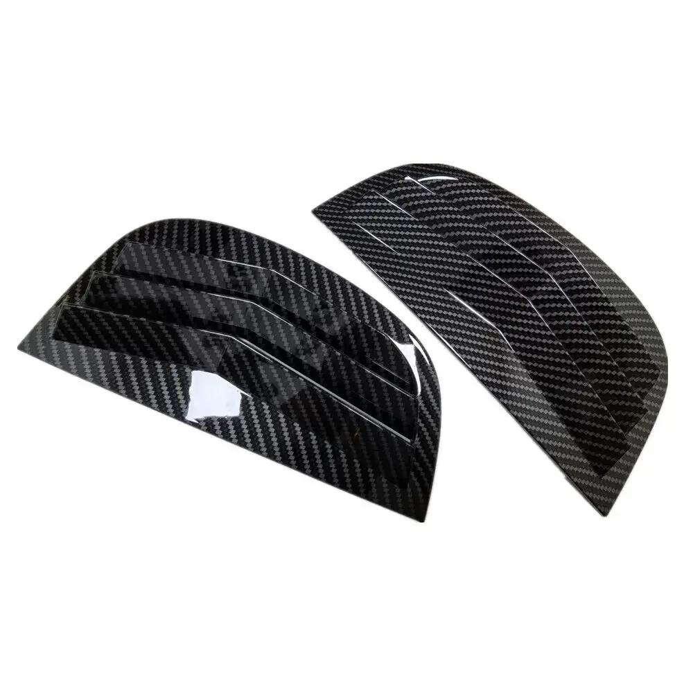 Dla Peugeot 208 2018 2019 2020 2025 2025 2025 2025 Samochodowa Tylna Żaluzja Okienna Boczna Osłona Żaluzji Naklejka Otwór Wentylacyjny Wlot Powietrza Karbon ABS