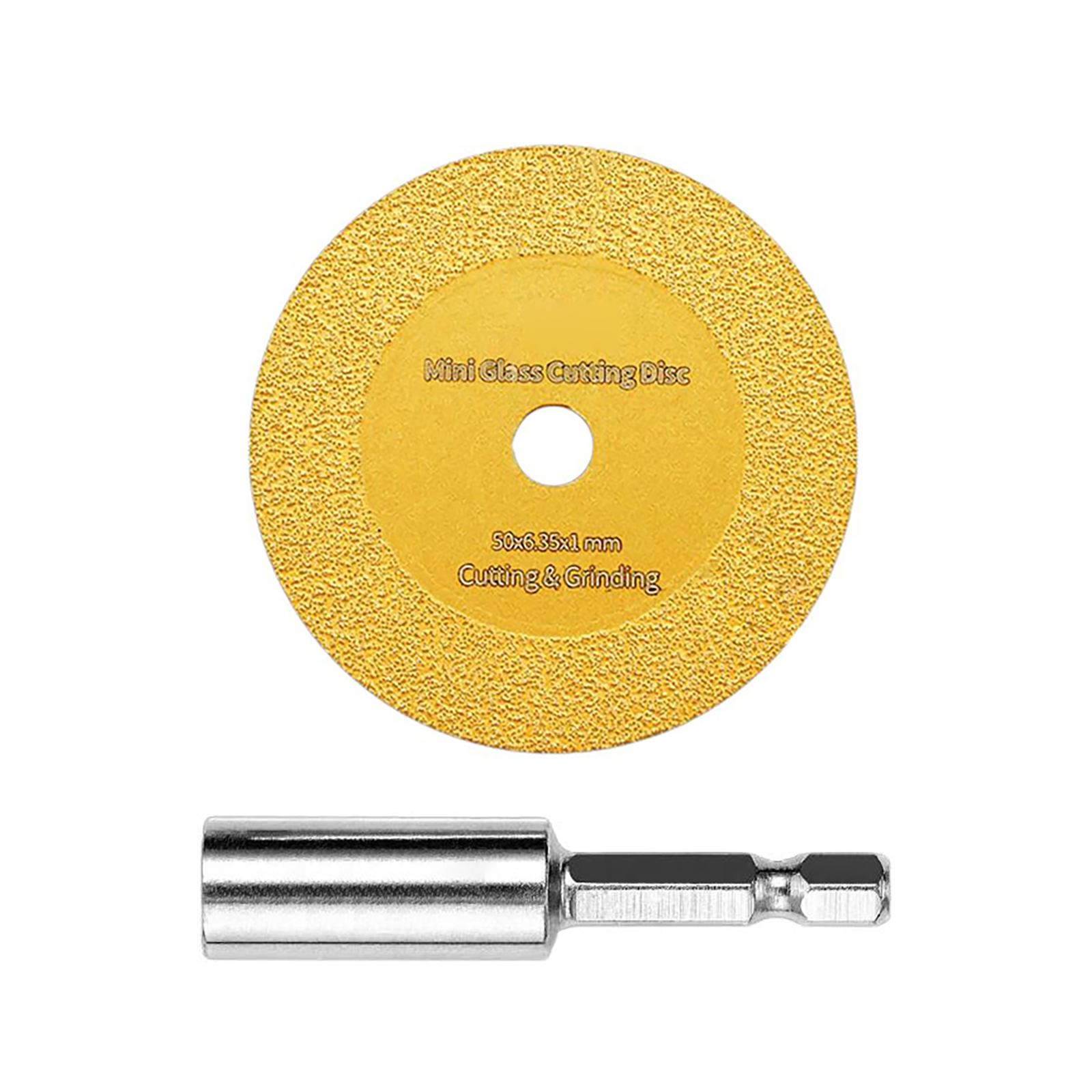 

Алмазный отрезной круг с шестигранным хвостовиком 1/4 дюйма для резки ПВХ-труб, мини-отрезной диск для резки стекла, керамики 6