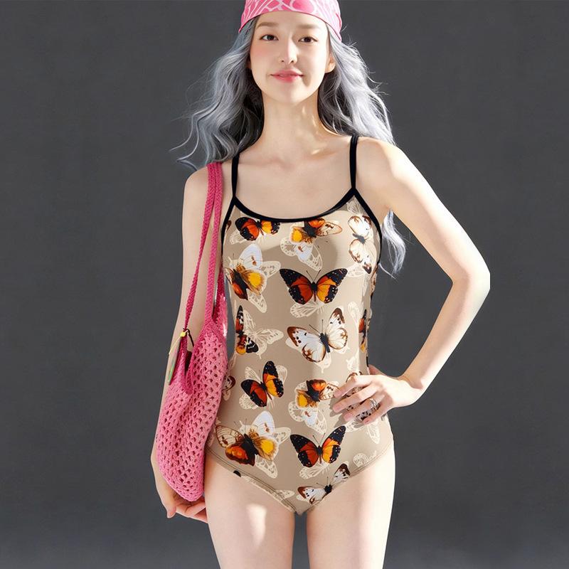 Maillard less slim and thin, small chest and beautiful back, racing swimming class training students one-piece swimsuit M