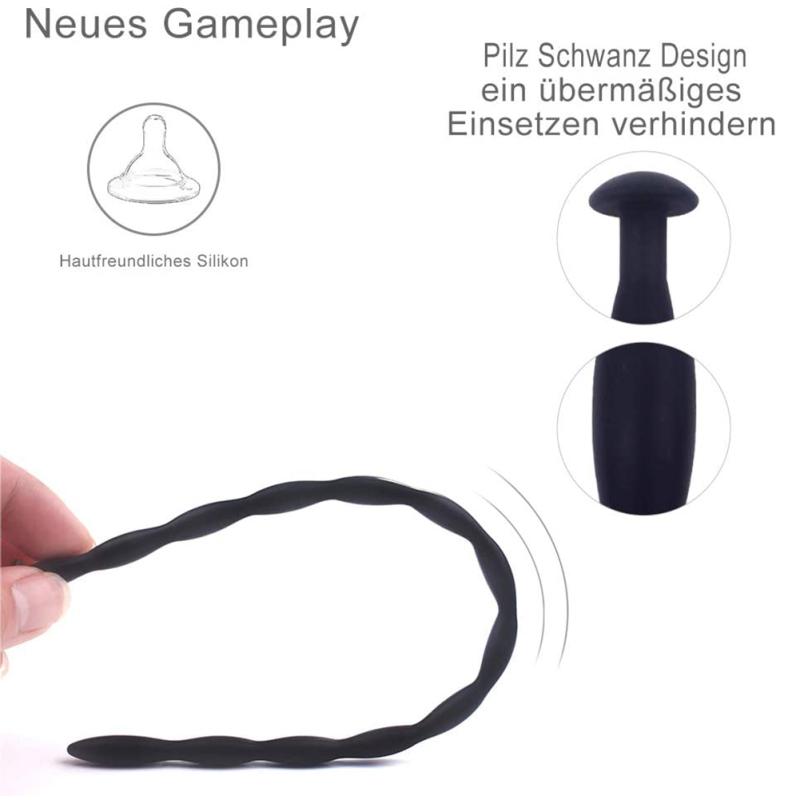 Urethra Probes Silicone Penis Plug Urethra Dilator Beads Set Sex Toys for Men with Different Sizes