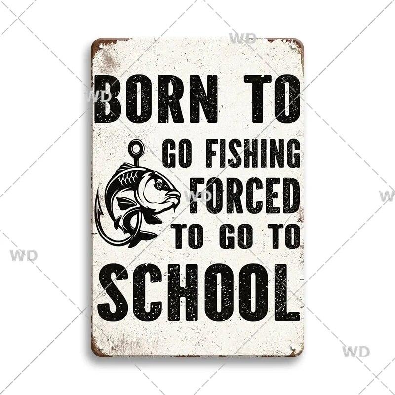 Retro Funny Sentence Tin Sign Decorative Vintage Plaque Metal Sign Decor Metal Plate for Garage Man Cave Bar Pub Home Wall Decor