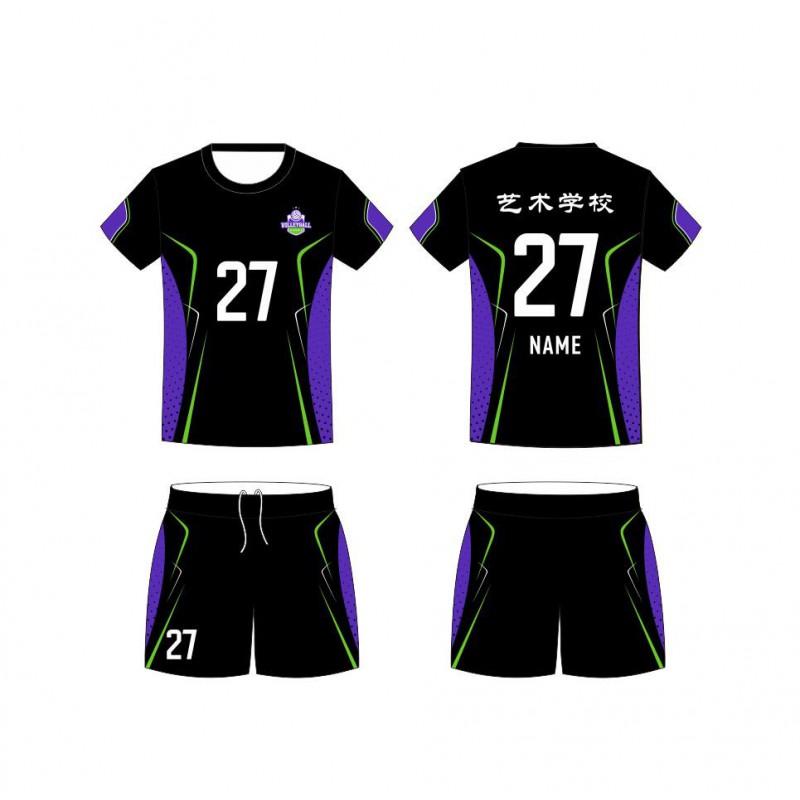 Women Men Volleyball Jersey Set Short Sleeve Training Uniforms Custom Print Number Sport