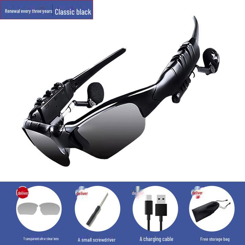 Bluetooth Smart Sunglasses: Wireless Music, Calls & Navigation, Polarized for Day/Night. Perfect for Driving!