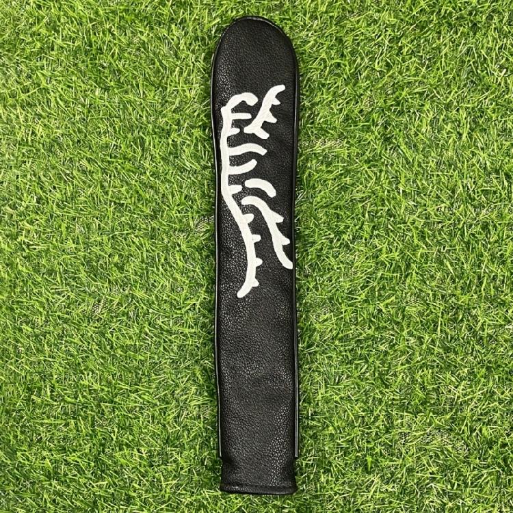 PU Leather Golf Club Protector Alignment Stick Cover Line Pattern Golf Alignment Stick Cover Case Holder Golf Supplies