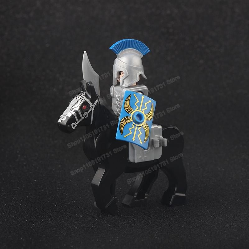 Medieval Knight Serie Figures Building Blocks Warrior Soldiers Guards Lion Heart Hospital Teutonic Knight Battle Pastor Kid Gift