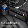 Car Leather Seat Gap Organizer With Cup Storage Box For Jeep Grand Cherokee Wrangler JK Gladiator Compass Renegade Patriot Liber