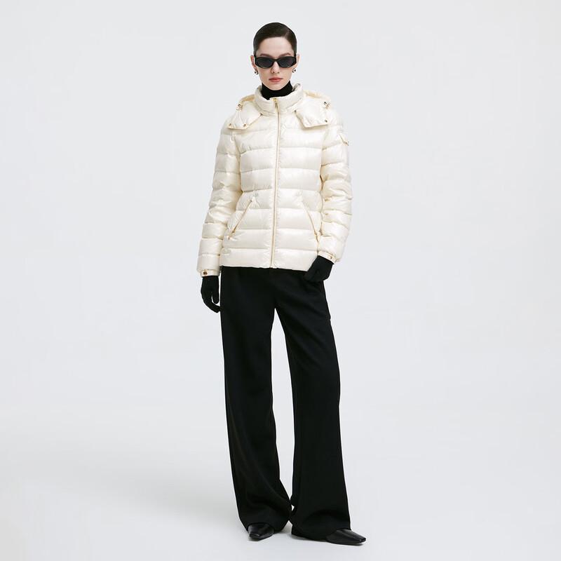 GIOVANNI VALENTINO Women's Hooded White Duck Down Jacket