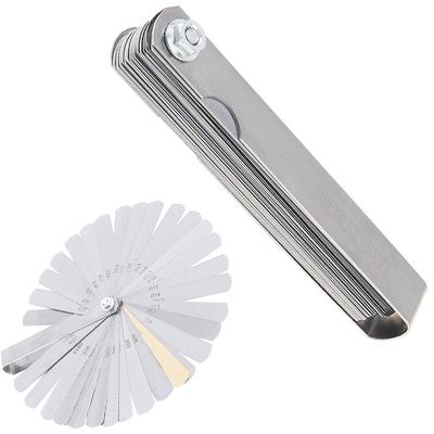 Feeler Gauge 32-Blades Imperial Metric Guitar String Height Tool Measuring Luthier Tool