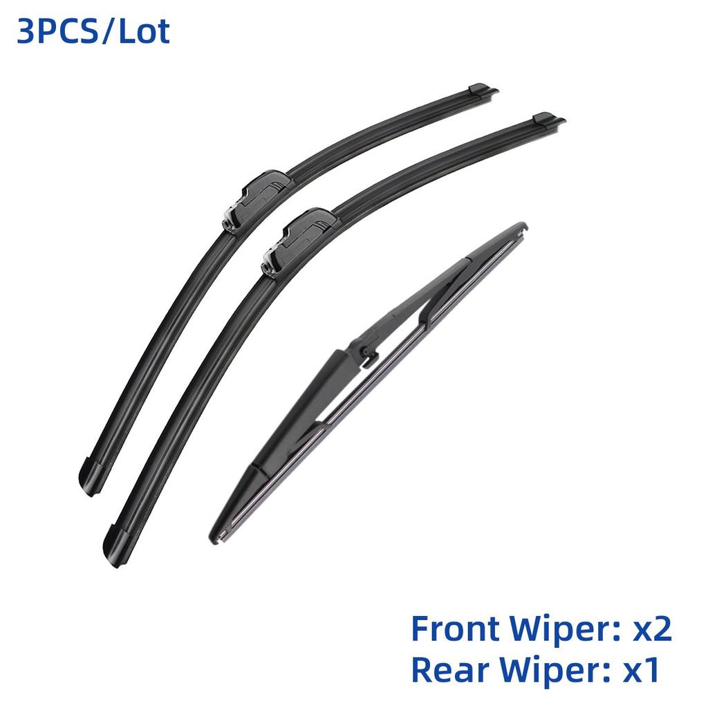 3PCS For Jeep Grand Cherokee 2005-2010 22" 21" 14" Front Rear Wiper Blades Windshield Windscreen Window Cutter Accessories 2006 2007 2008 2009 2010
