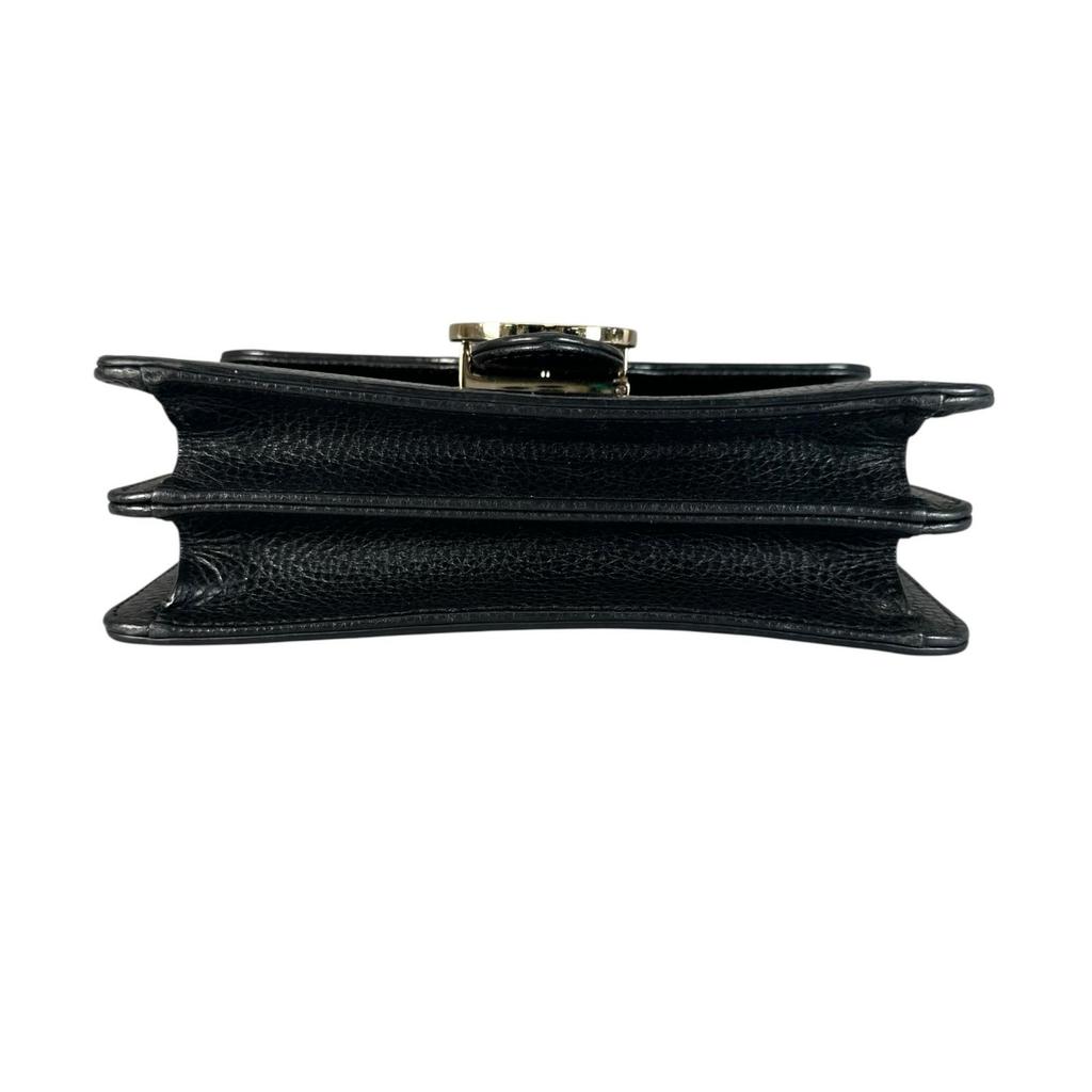 GUCCI Interlocking G Shoulder Bag black Women used