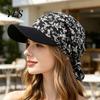 Sun Hat Headscarf Hat, Cashew Flower Print Ethnic Style Turban Cap, Elastic Fabric Protection for Cycling Sports Chemotherapy Cap