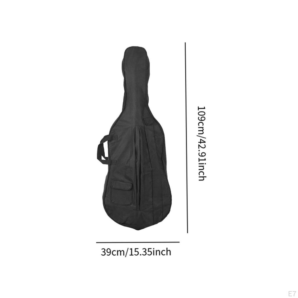 Durable Cello Bag with Back Straps for Travel And Concerts