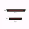 Car Door Plate Sill Scuff Cover Anti-Scratch Strip Black&Red Sticker Protector