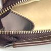 Bvlgari Logo Bag Pouch Cluch Bag  Canvas/Leather gray/Brown