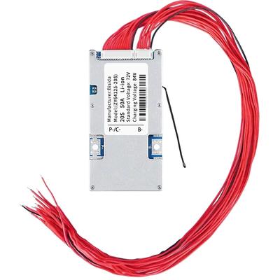 BMS 20S 72V 20A/50A/100A Lithium PCB Protection Board with Balance Wire and NTC, Common Port, Ten Protection Functions,