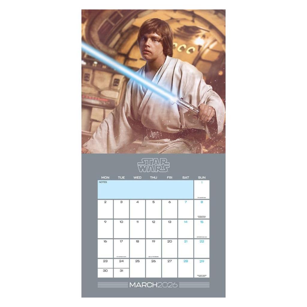 STAR WARS 2026 Square Wall Calendar