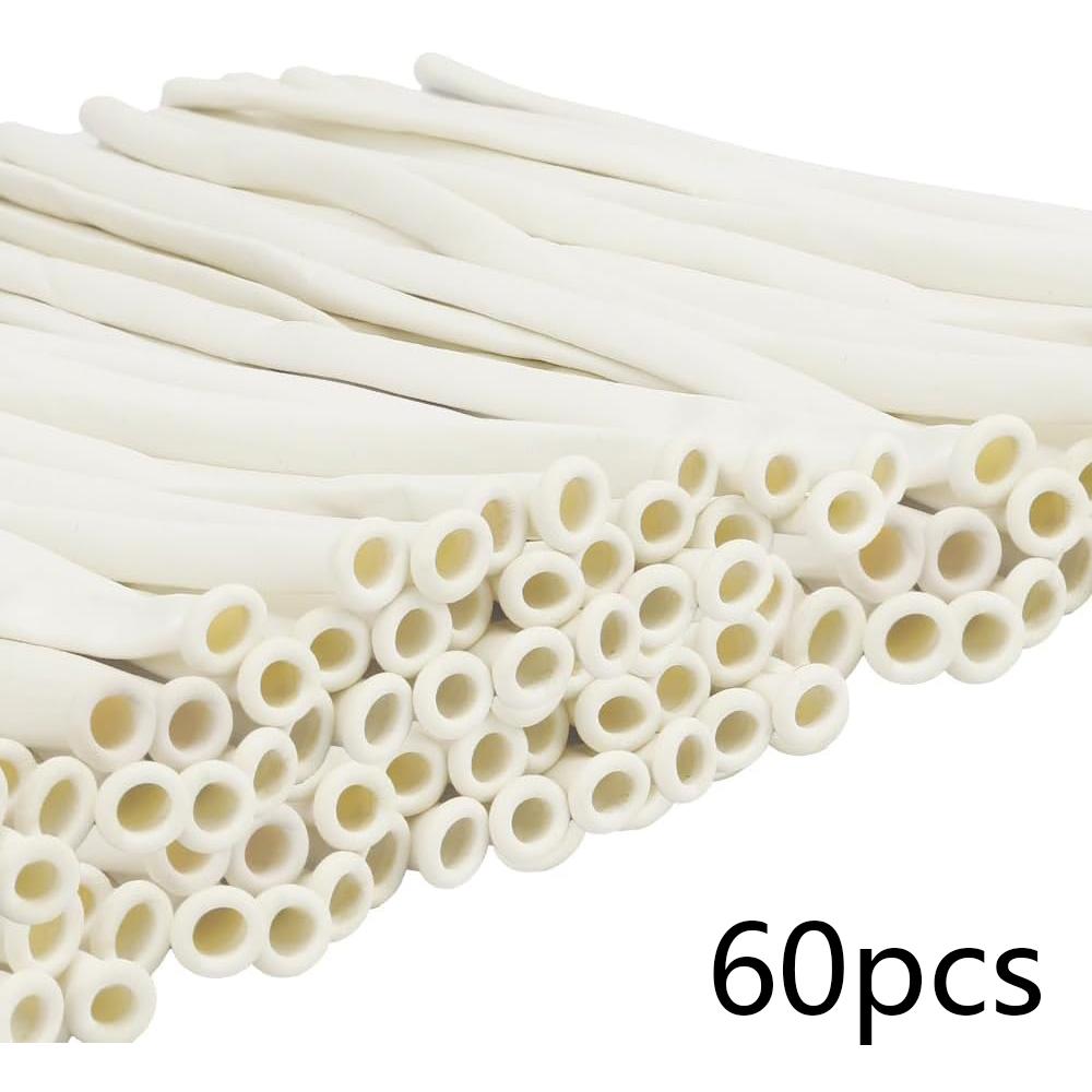

60 Pieces/100 Pieces 260Q White Matte Long Latex Balloons Suitable for Wedding Birthday Bridal Shower Christmas Decoration Other