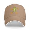 Green Frog Embroidered Black Baseball Cap Adjustable Fit Outdoor Fashion Hat Casual Streetwear Accessory for Men and Women