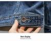 Men's Trendy Blue Denim Jacket - Simple Autumn/Winter Design