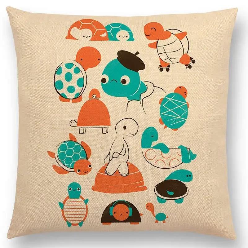 

Смешные Милые Животные Принт Наволочка Декор для Дома / Чехол для Подушки Дизайнерские Наволочки Funda Cojines x 66x66cm