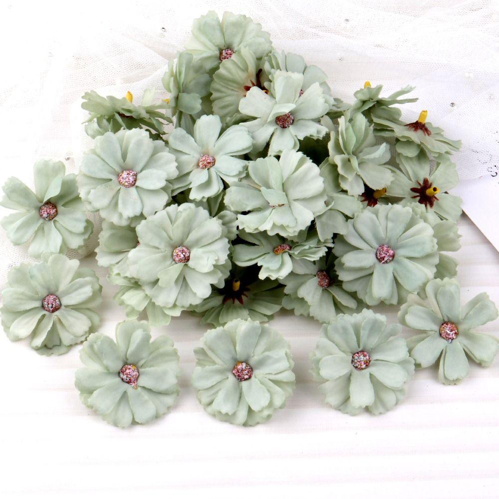 20PCS Exquisite Flower Applique DIY Silk Flower Flower Patch Fabric  Clothes Sewing