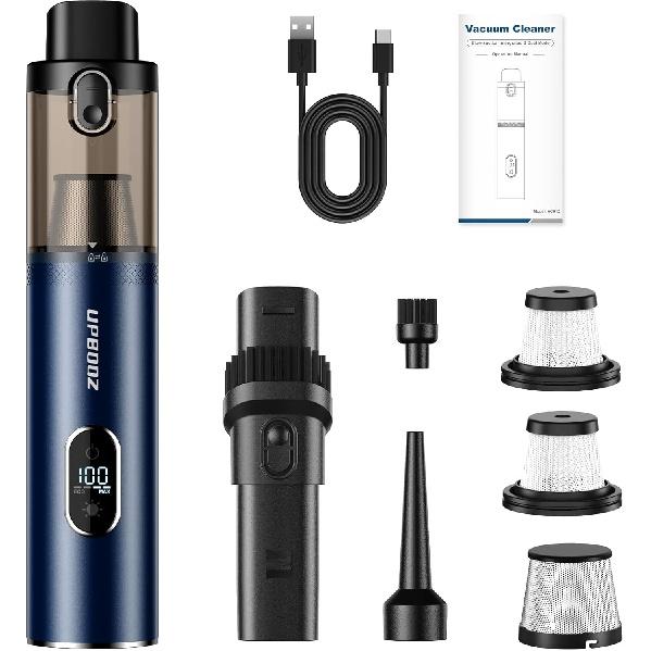 Car Vacuum, Portable Handheld Vacuum Cordless, 14000PA Powerful Suction Vacuum Cleaner With LED Light And Air Duster 2 In 1,Low Noise Rechargeable
