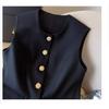 Unique Design Chic and Stylish High-End Short Vest with Exquisite Tailored Cut