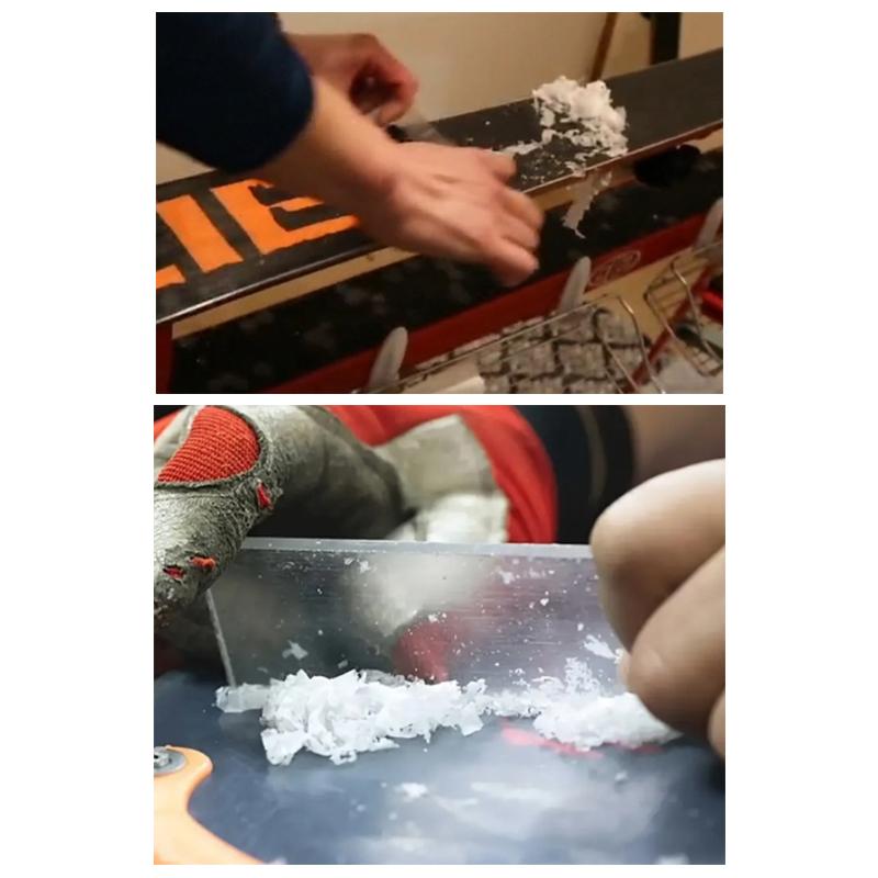 Snowboard Maintenance Wiper Snowboard Wax Scraper Ski Tools Scraper Double Board Waxing Removal Tools Snowboard Wax