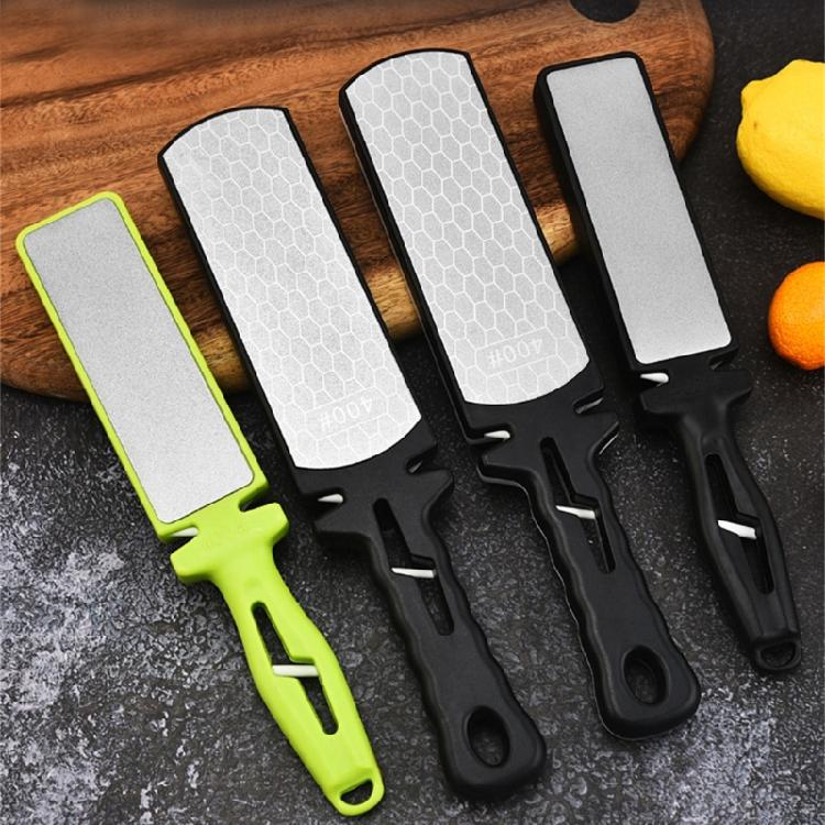 Double Sided Knife Sharpener Kitchen Diamond Grits Sharpener Easily Use