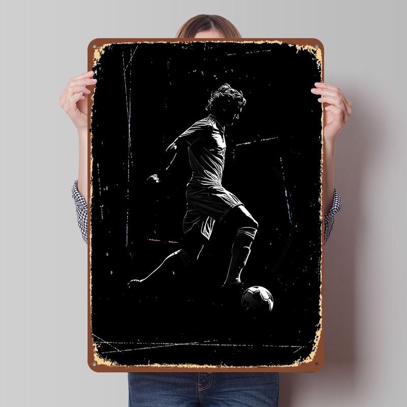 

White George B Fan Art Metal Poster Customized Wall Art Retro Vintage Tinplate Signs for Man Cave Modern Home Decoration Luxury 7.9x11.8In(20x30cm)